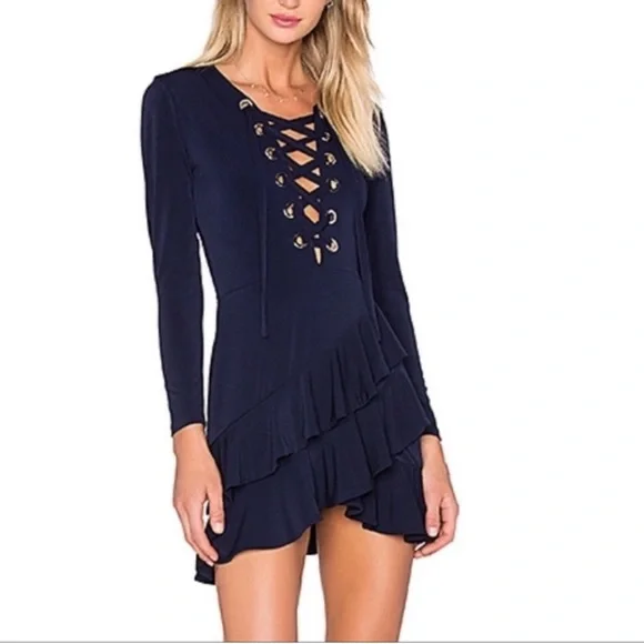 navy lace top dress Milly Women's Molly Lace Gown - Navy main image 0